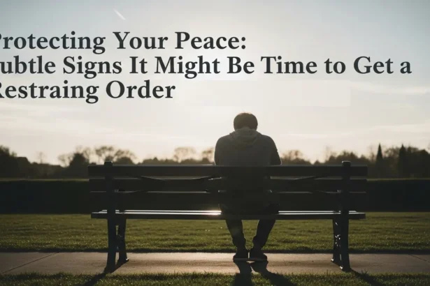 Protecting Your Peace: Subtle Signs It Might Be Time to Get a Restraining Order