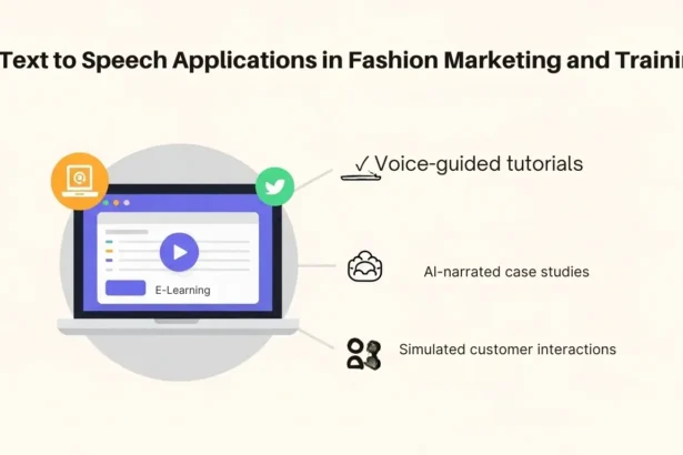 AI Text to Speech Applications in Fashion Marketing and Training