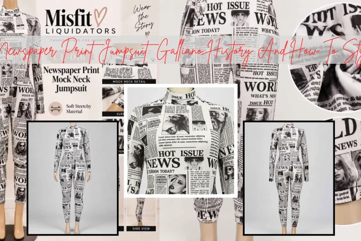 Newspaper Print Jumpsuit: Galliano History And How To Style